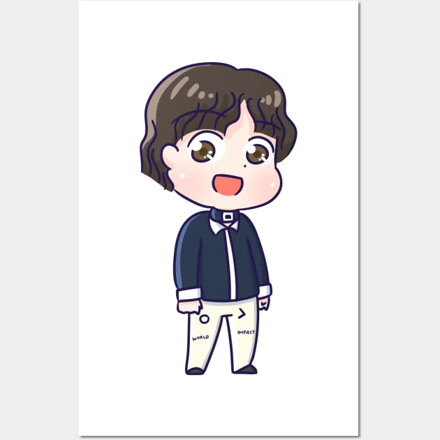 BTS Suga Fake Love chibi Wall Art by Oricca